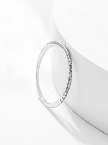 Rhinestone trang trí ban nhạc cưới bạc - Bạc - Xem 5