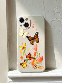 Coque de téléphone motif papillon - Multicolore - Voir 1