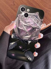 Rose Pattern Phone Case Compatible With IPhone15/15Plus/15Pro/15Promax,International Version, Not The Domestic Version - Multicolor - View 2