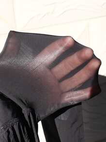 2pairs Solid Tights - Black - View 3