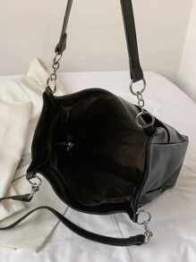 Minimalist Chain Shoulder Tote Bag For Teen Girls Women College Students, Rookies & White-Collar , Commute Best Bag For Women, Business Casual Women Bag, Perfect For Office, Business And Work Back To School, Large Capacity, Suitable For Teen Girls Women College Students College, Work, Business, Commute, Outdoors, Travel, Outings, Japanese Bag, Work Bag Women, Ideal For Everyday Elegance & Special Occasions, Street & Japanese Bag For Women, New Fashionable Big Bags For Women