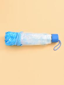 1 pieza Paraguas con patrón floral transparente - transparente - Ver 4