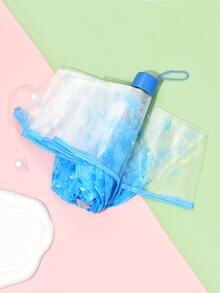 1 pieza Paraguas con patrón floral transparente - transparente - Ver 7