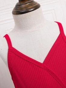 小女童心網紗邊吊帶洋裝