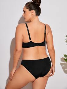 Set de lencería con encaje floral con aro - Multicolor - Ver 2