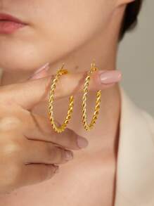 Vòng khuyên tai - Vàng - Xem 2