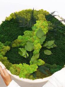 Corredor De Mesa De Musgo Artificial, Decoración De Mesa De Planta Falsa De Follaje Verde Para Fiesta, Boda, Cumpleaños, Cena, Baby Shower Y Temas Deportivos - Verde - Ver 2