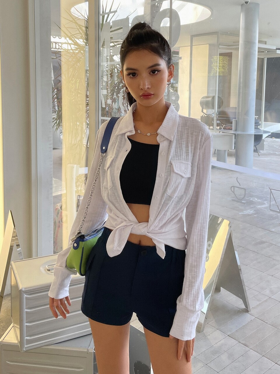 Flap Pocket Button Up Shirt,Fall Clothes Long Sleeve Top
