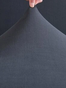 1 件牛奶丝材质防滑弹力沙发座套，防宠物防尘罩，纯色简约设计，多种尺寸可选，适合所有季节 - 灰色 - 查看 4