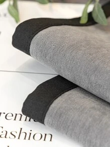 1pc Letter Graphic Anti-slip Sofa Towel - Dark Grey - View 5