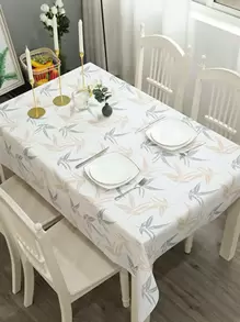 Leaf Pattern Tablecloth - Multicolor - View 1