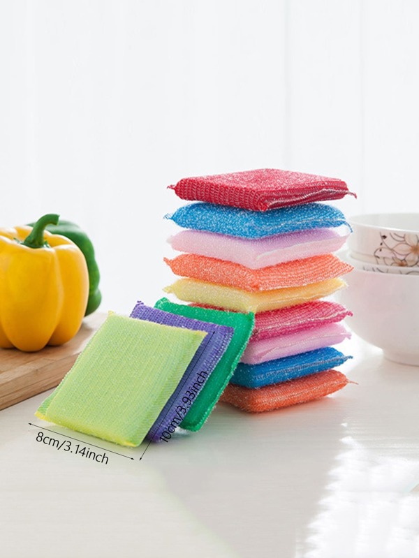 4pcs Random Color Cleaning Sponge SHEIN USA