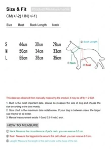 1pc Reflective Pet Raincoat - Red - View 3