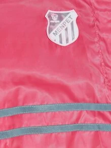 1pc Reflective Pet Raincoat - Red - View 6