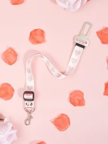 Accesorios para mascotas (gatos y perros) con un diseño de corazón en estilo poliéster, un cinturón de con forma de corazón adecuado para gatos y perros pequeños