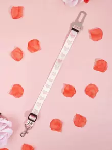 Accesorios para mascotas (gatos y perros) con un diseño de corazón en estilo poliéster, un cinturón de con forma de corazón adecuado para gatos y perros pequeños