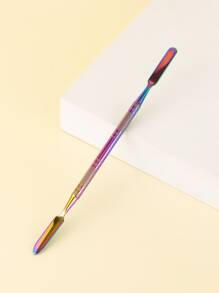 不銹鋼化妝品混合化妝刮刀美甲調色板棒攪拌棒攪拌棒藝術家工具美容院色霜混合專業和個人使用，彩色鈦 - 彩色 - 查看 5