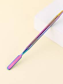 不銹鋼化妝品混合化妝刮刀美甲調色板棒攪拌棒攪拌棒藝術家工具美容院色霜混合專業和個人使用，彩色鈦 - 彩色 - 查看 6