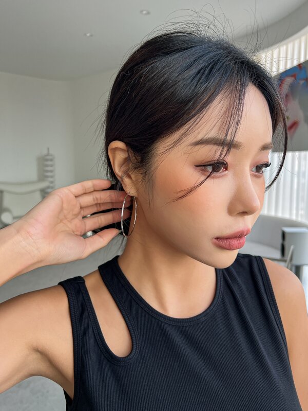 DAZY 極簡風格圓耳環