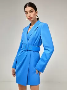 BizChic 西裝領腰帶西裝洋裝