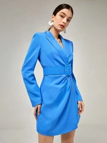 BizChic 西裝領腰帶西裝洋裝