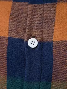 Manfinity Homme Men Random Plaid Print Button Up Shirt - Multicolor - View 5