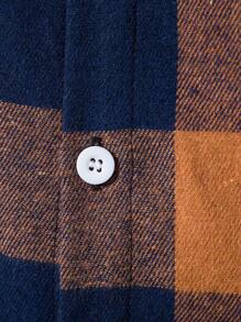 Manfinity Homme Men Plaid Print Button Up Shirt - Multicolor - View 4