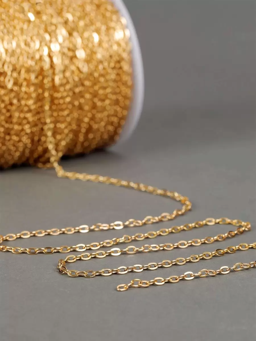 1卷100CMDIY鏈條 - 金黃色 - 查看 1