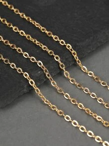 1卷100CMDIY鏈條 - 金黃色 - 查看 2