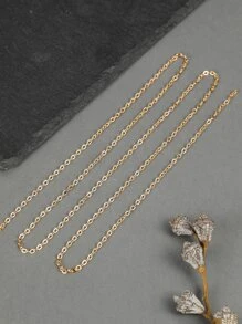 1卷100CMDIY鏈條 - 金黃色 - 查看 3