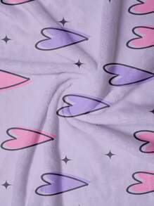 1 pieza Manta con patrón de corazón - Multicolor - Ver 3