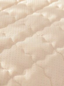 1pc Quilted Detail Fuzzy Sofa Towel - Camel - View 8