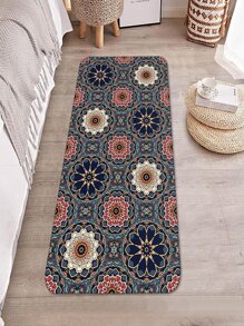 曼陀羅圖案防滑地毯 - 彩色 - 查看 5