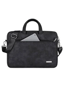 canvas artisan Túi máy tính xách tay trang trí nhãn 1 cái - màu đen - Xem 1