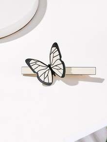 Butterfly Decor Alligator Hair Clip - Multicolor - View 3