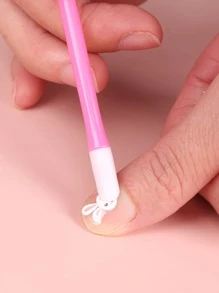 FULL BEAUTY 3 Nhựa Móng Tay Nghệ Thuật Dính Mềm Loại Bỏ Bút Áp Lực Cắt Dụng Cụ Đẩy 2 Cách Dính Mịn Cho Dụng Cụ Làm Móng - Nhiều màu - Xem 7