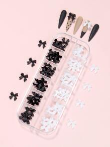 使用 3D 美甲装饰改变你的指甲 1 盒蝴蝶结美甲装饰 适合女性和女孩 DIY 美甲饰品 美甲宝石 美甲用品