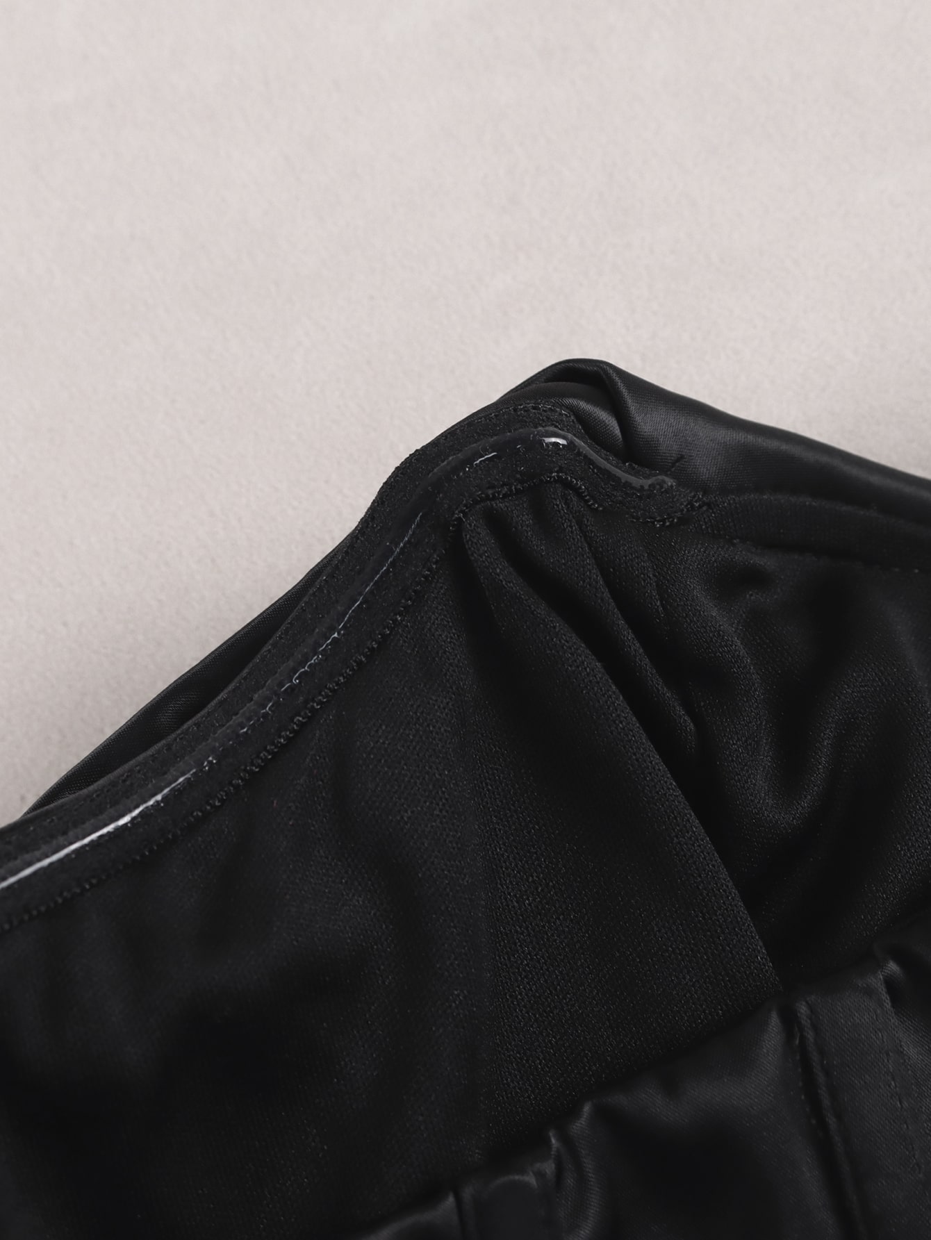 PARTHEA Solid Split Thigh Satin Dress | SHEIN UK