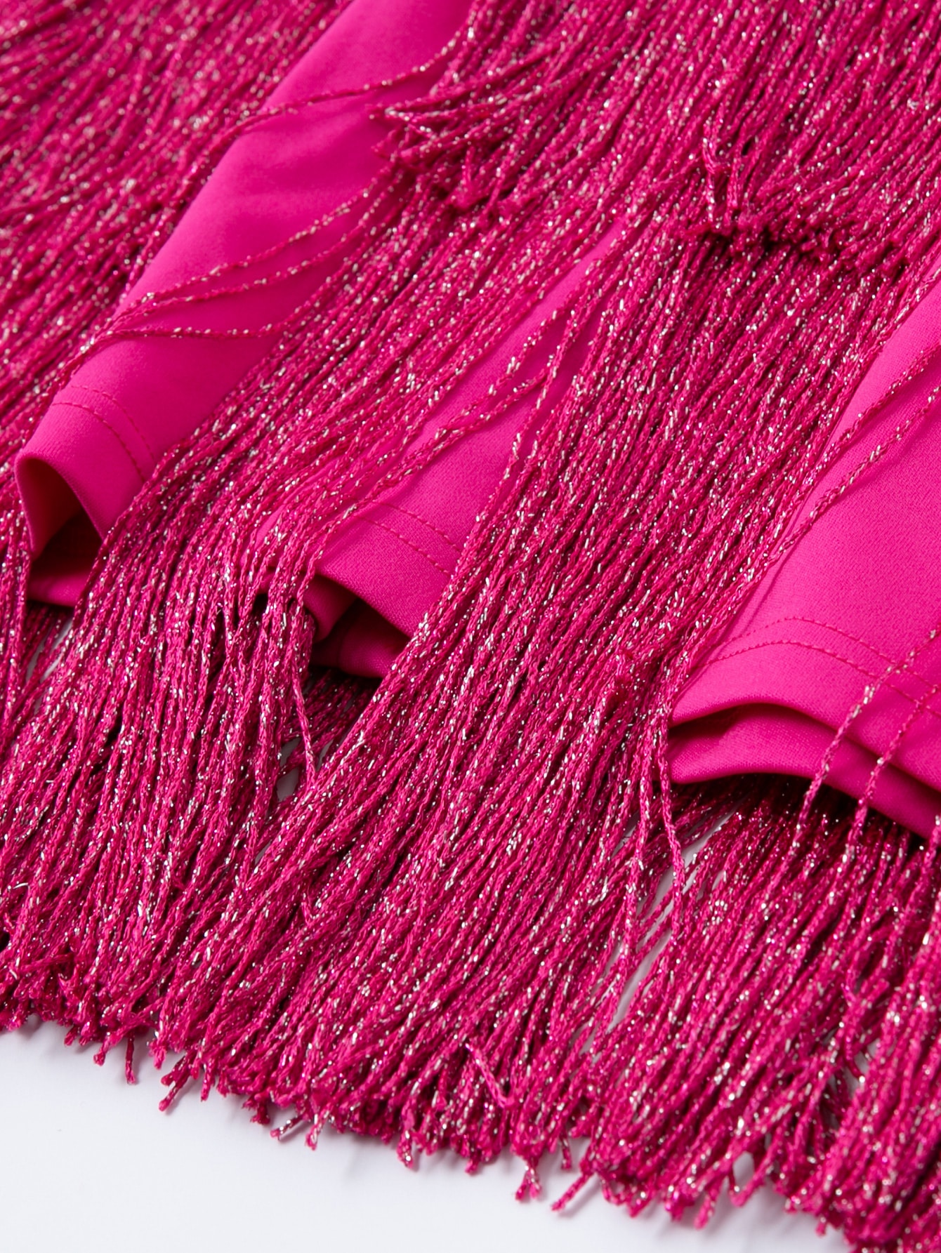 Glamaker Off Shoulder Fringe Trim Dress SHEIN USA