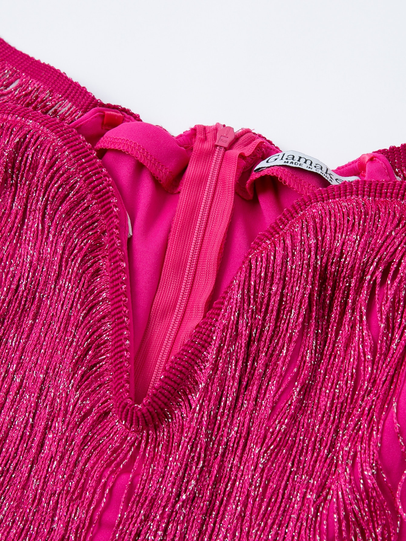 Glamaker Off Shoulder Fringe Trim Dress SHEIN USA