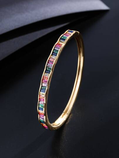 方晶鋯石裝飾手鐲