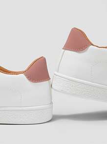 Color Block Skate Shoes - White - View 3
