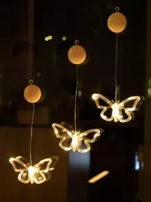 1 pieza Luz de la decoración con diseño de mariposa - Amarillo - Ver 6