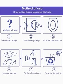 30入組一次性馬桶座套 - 無色 - 查看 7