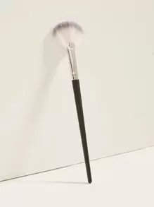 1支扇形高光刷、粉底刷、遮瑕刷、腮红刷、修容刷、腮红刷、古铜粉刷、散粉刷、粉底刷、腮红刷 - 黑色 - 查看 2