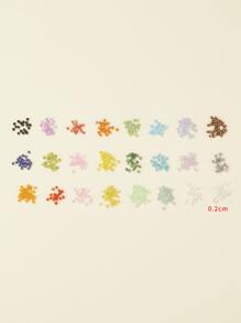 1 caja 288G 24 cuentas de semillas de vidrio de estilo Ceilán y colores opacos y esmerilados y colores arcoíris y colores lustrados y transparentes redondos colores mezclados 2mm cuentas DIY accesorio de joyería - Multicolor - Ver 3