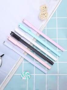 2入組貓貓設計隨機中性筆 - 彩色 - 查看 1