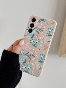 Ốp lưng điện thoại màu trắng ngà họa tiết hoa nhí, tương thích với iPhone 15 Pro Max, ốp mềm bảo vệ toàn diện. - Nhiều màu - Xem 2