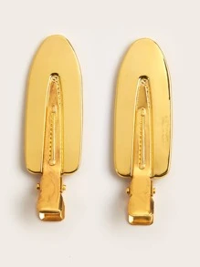 Kẹp tóc không dấu vết cho nữ, kẹp tóc mái lệch, kẹp 2 chiếc kẹp tóc trang điểm màu vàng, kẹp miệng vịt, mũ đội đầu, tóc, du lịch, sản phẩm tóc, dụng cụ làm tóc, đồ dùng cho tóc, thợ cắt tóc, phụ kiện cắt tóc, tiệm cắt tóc, thiết bị làm tóc - Vàng - Xem 4