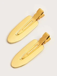 Kẹp tóc không dấu vết cho nữ, kẹp tóc mái lệch, kẹp 2 chiếc kẹp tóc trang điểm màu vàng, kẹp miệng vịt, mũ đội đầu, tóc, du lịch, sản phẩm tóc, dụng cụ làm tóc, đồ dùng cho tóc, thợ cắt tóc, phụ kiện cắt tóc, tiệm cắt tóc, thiết bị làm tóc - Vàng - Xem 5